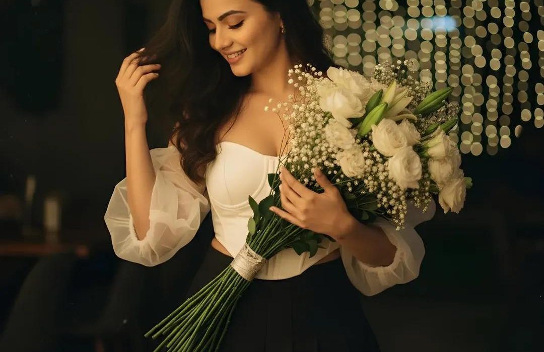 پرامپت عکس پروفایل با گل