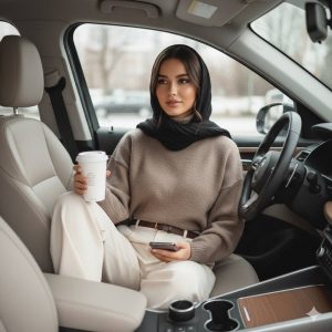 پرامپت عکس داخل ماشین
