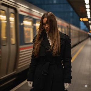 پرامپت برای ساخت عکس پروفایل دخترونه در مترو