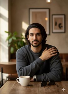 پرامپت پرتره کافه ای
