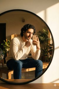 پرامپت سلفی آینه ای