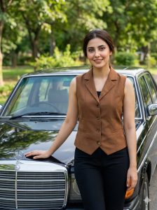 پرامپت عکس با ماشین مرسدس بنز
